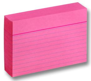 Folia Index Card 190gsm A7 pink 100 adet
