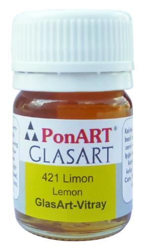 PonART Glass Art 20 ml Limon Sarı