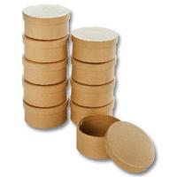 Folia Karton Kutu Yuvarlak 8x4cm 10 parça