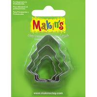 Makin's Clay Kesme Kalıbı Ağaç 3 Parça