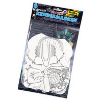 Folia Kağıt Maske Uzay 6 çeşit