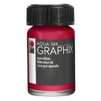Marabu Aqua Ink 15ml Carmine Red