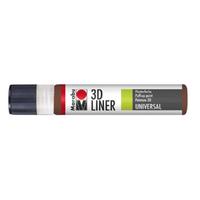 Marabu 3D Liner Kumaş Boyası 25ml Medium Brown