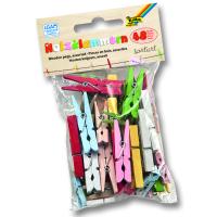 Folia Ahşap Mandal Renkli 48 Parça