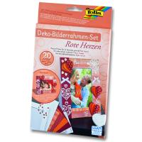 Folia Çerçeve Kırmızı Kalpler