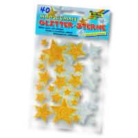 Folia Eva Sticker Glitter Yıldızlar 40 adet