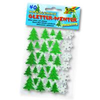 Folia Eva Sticker Glitter Çam-kar 40 adet