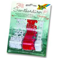 Folia Kadife Bordür Yapışkanlı Set Yılbaşı 3 rulo