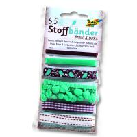 Folia Kumaş Bandı Set 6 çeşit Kahve-Turkuaz