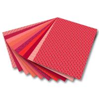 Folia Motiv Karton 50x70 Basics Kırmızı 10tabaka
