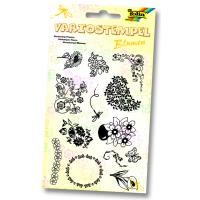 Folia Şeffaf Stampa Çiçekler