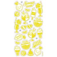 Folia Kabartma Metalik Sticker Altın 25 parça