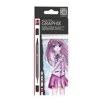 Marabu Aqua Pen Graphix Make Manga 6 Renk