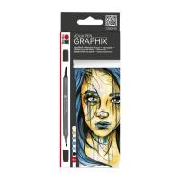Marabu Aqua Pen Graphix Metropolitan 6 Renk