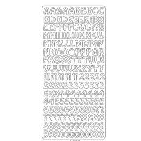 PonART Sticker Harf-Sayı (Gümüş)