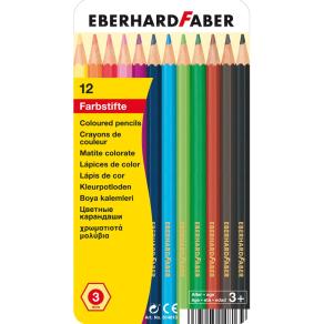 Eberhard Faber altıgen kuruboya 3mm 12 renk metal kutu
