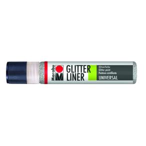 Marabu Glitter Liner 25 ml Blisterli Silver