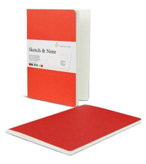 Sketch note A5 125 gr ikili kırmızı 20 yaprak