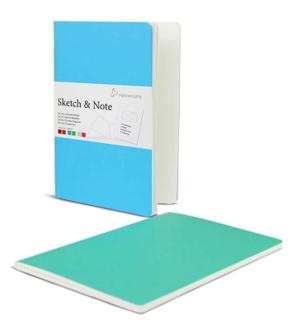 Sketch note A6 125 gr mavi ikili 20 yaprak