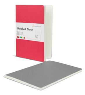 Sketch note A6 125g Gri/Pembe ikili 20 yaprak