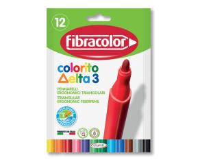 Fibracolor Colorito Delta Keçeli Kalem 12 Renk
