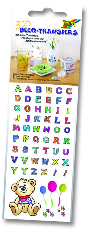 Folia Deco Transfer 6,5x13,5cm ABC