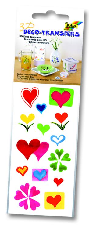 Folia Deco Transfer 6,5x13,5cm Kalp