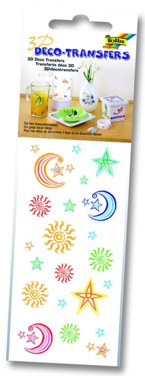 Folia Deco Transfer 6,5x13,5cm Güneş,ay/yıldız