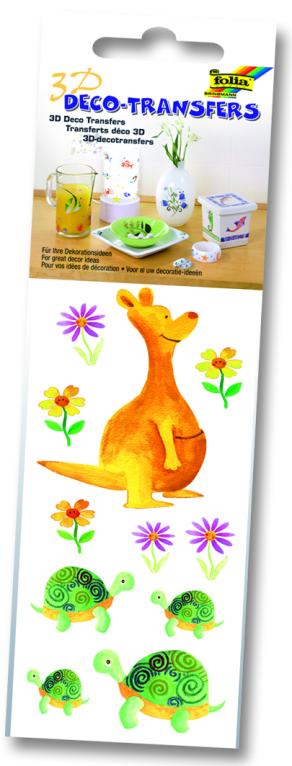 Folia Deco Transfer 6,5x13,5cm Kanguru