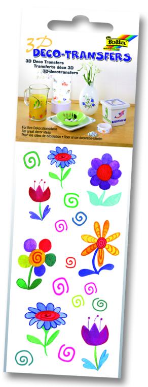 Folia Deco Transfer 6,5x13,5cm çiçekli alan
