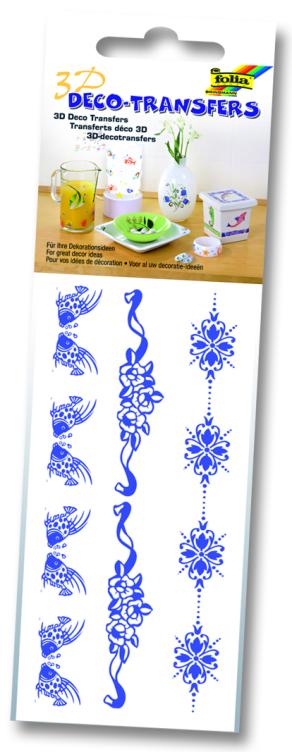 Folia Deco Transfer 6,5x13,5cm bordür mavikabartma