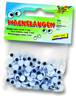 Folia Oynar Gözler 7 mm Yuvarlak 100 adet