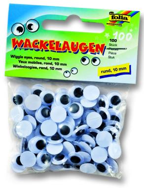 Folia Oynar Gözler 10 mm Yuvarlak 100 adet