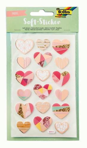 Folia Pullu Stickers 9,5x17,5cm Pastel