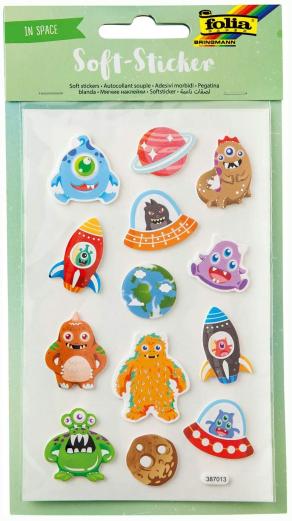 Folia Pullu Stickers 9,5x17,5cm Uzay