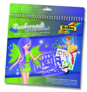 Folia Stencil book Sihirli dünya