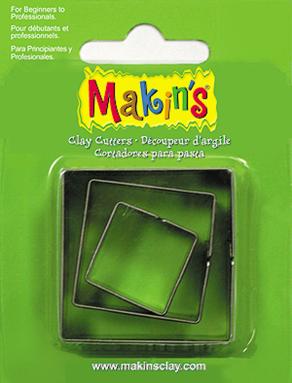 Makin's Clay Kesme Kalıbı Kare 3 Parça