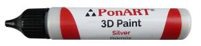 PonART 3D Paint 30 ml Gümüş