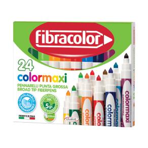Fibracolor ColorMaxi Jumbo Keçeli Kalem 24 Renk