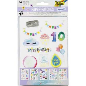 Folia Sticker Karton Set -Aquarell