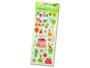 Folia Brillant Sticker 10x23cm Party