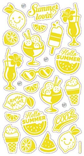 Folia Kabartma Metalik Sticker Altın 25 parça