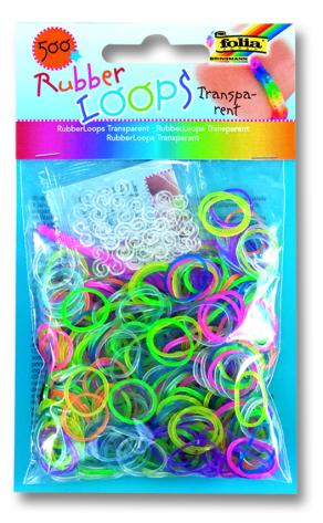 Folia Rubber Loops Transparan 500 adet 25s-clips