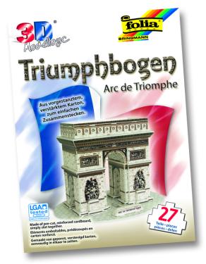 Folia 3D Puzzle Arc De Triomphe/Paris 27 parça