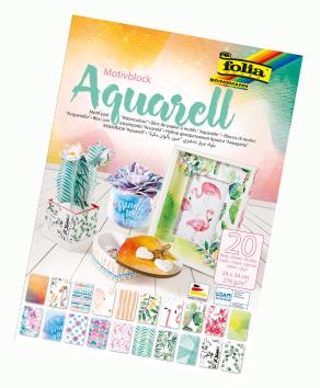 Folia Motiv Blok 24x34 Aquarell 20tabaka