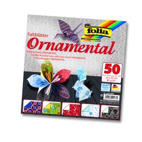 Folia Origami Kağıt 20x20 Motif süs 50tabaka