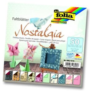 Folia Origami Kağıt 15x15 Nostalji 50tabaka