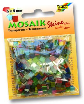 Folia Mozaik 5x5mm 45g 10 renk Transparan 700adet