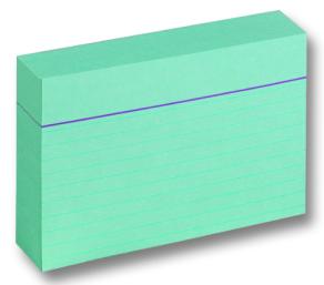 Folia Index Card 190gsm A7 mavi 100 adet