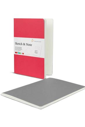 HM Sketch note A4 125 g gri/pemb ikili 20 ya